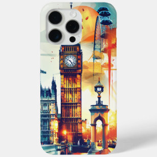 Radiant Rhapsody: London's Big-Ben and London Eye iPhone 15 Pro Max Case
