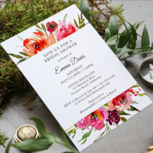 Radiant Romance Bridal Shower Invitation