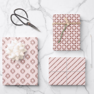 Radiant Rose Gold Wrapping Paper Sheet