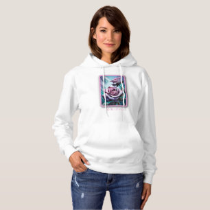 Radiant Roses: Perfectly Pink and Purple Petals Hoodie