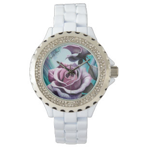 Radiant Roses: Perfectly Pink and Purple Petals Watch