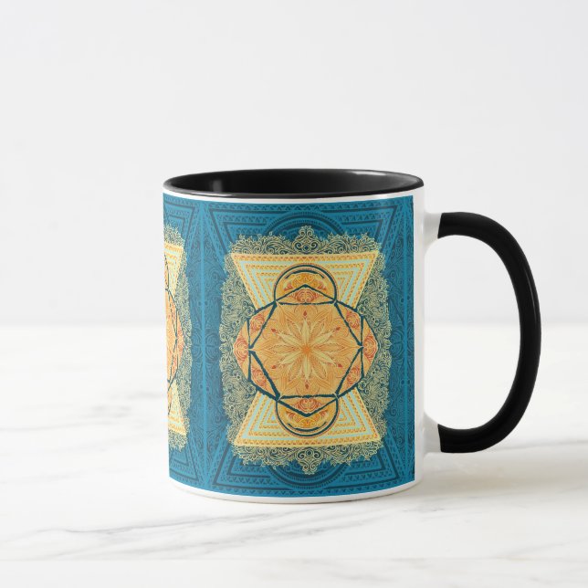 Radiant Sacred Geometry Mandala Mug (Right)