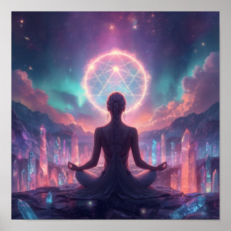 Radiant Sacred Meditation Poster