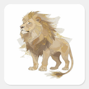 Radiant Silver LION KING Sticker Art