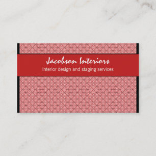 Radiant Sophistication Business Card, Red Card