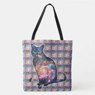 Radiant Space In Cat Tote Bag
