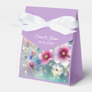 Radiant Sparkling Spring Blooms Wedding Favour Box