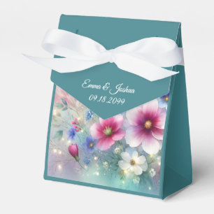 Radiant Sparkling Spring Blooms Wedding Favour Box