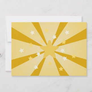 Radiant Star Flat Save The Date Card