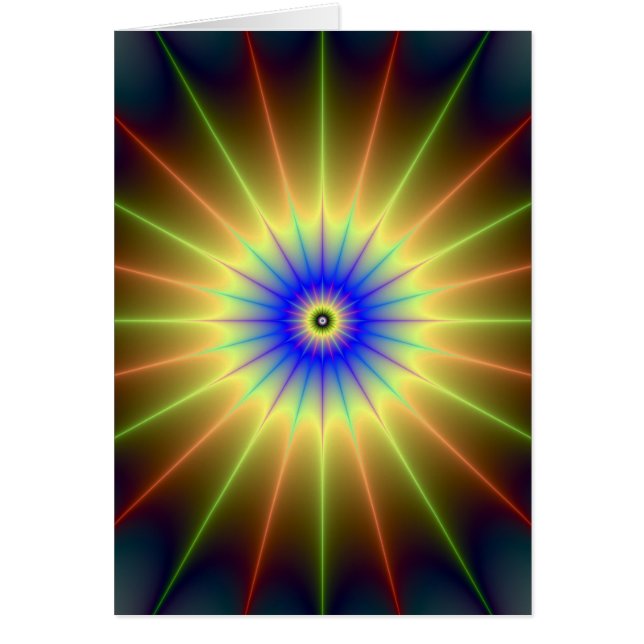 Radiant Star Greeting Card (Front)