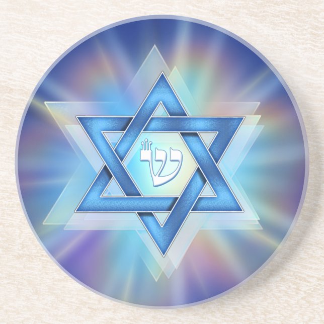 Radiant Star of David Coaster (Front)