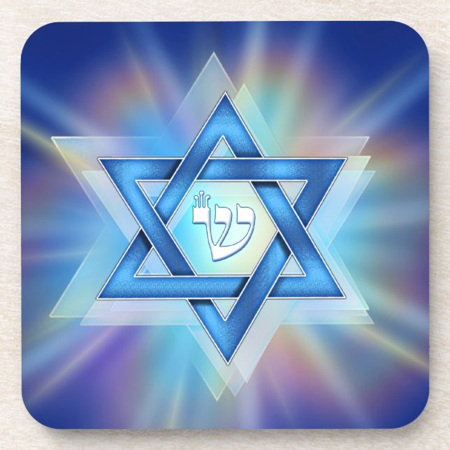 Radiant Star of David Coaster (Front)