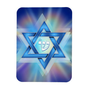 Radiant Star of David Magnet