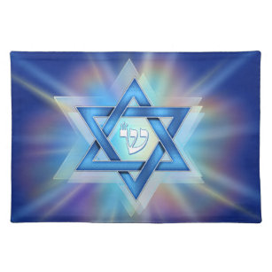Radiant Star of David Placemat