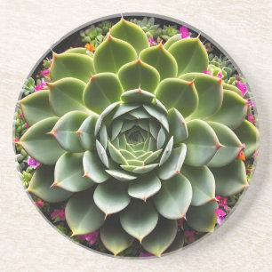 Radiant Succulent Bloom Coaster