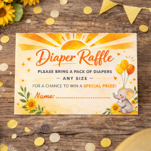 Radiant Sun Baby Detail Design Enclosure Card