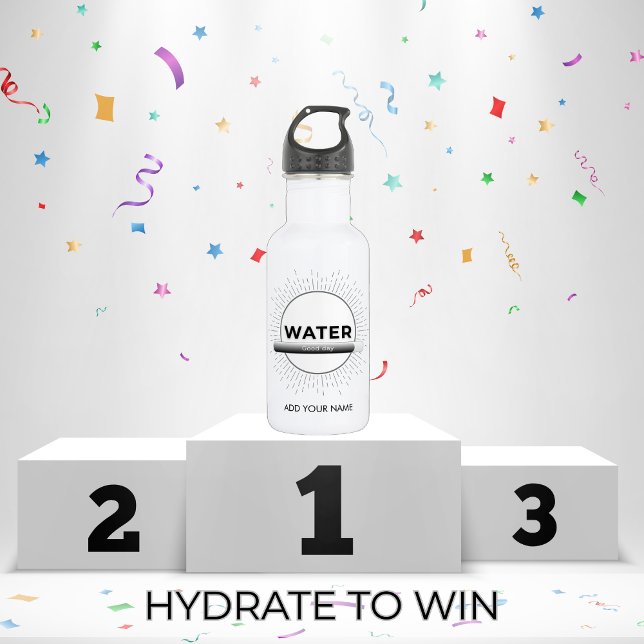 Radiant Sun Water Quote with Good Day Bar 532 Ml Water Bottle (Creator Uploaded)