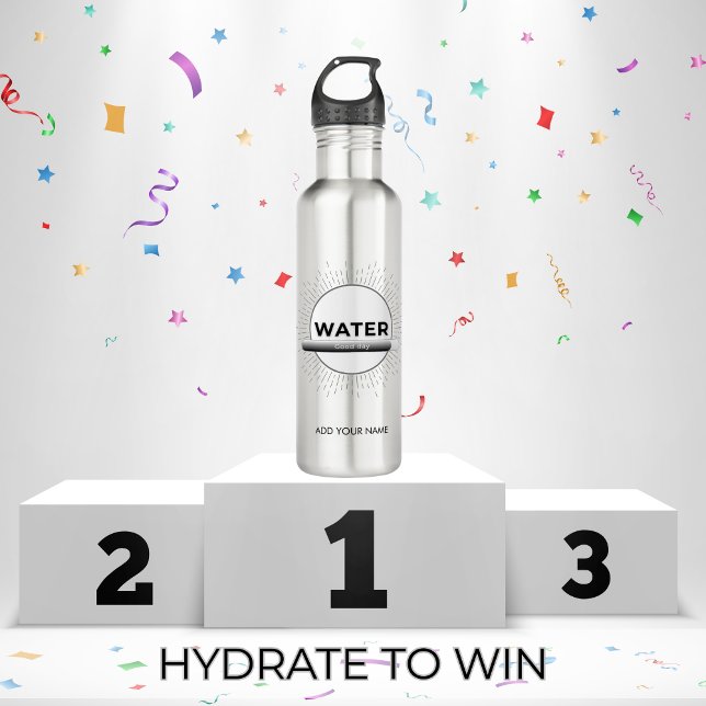 Radiant Sun Water Quote with Good Day Bar 710 Ml Water Bottle (Creator Uploaded)