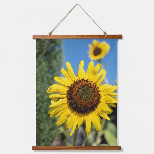Radiant Sunflowers Hanging Tapestry (Front)