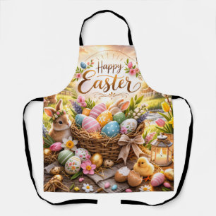 Radiant Sunrise Happy Easter Apron