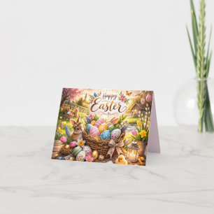 Radiant Sunrise Happy Easter Holiday Card