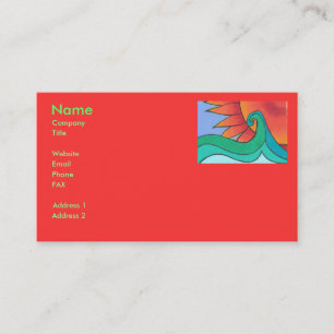 Radiant Sunset Business Card Template