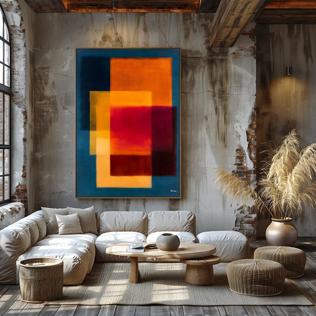 Radiant Threshold, Celestial Colour Fields Abstrac Poster (Creator Uploaded)
