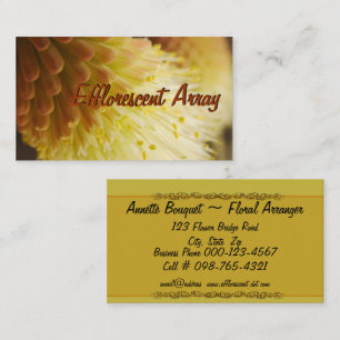Radiant Torch Lily Gardening Lawn Care Maintenance Business Card
