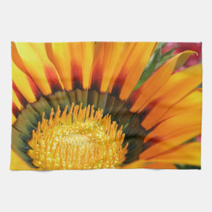 Radiant Treasure Flower Botanical Photo Tea Towel