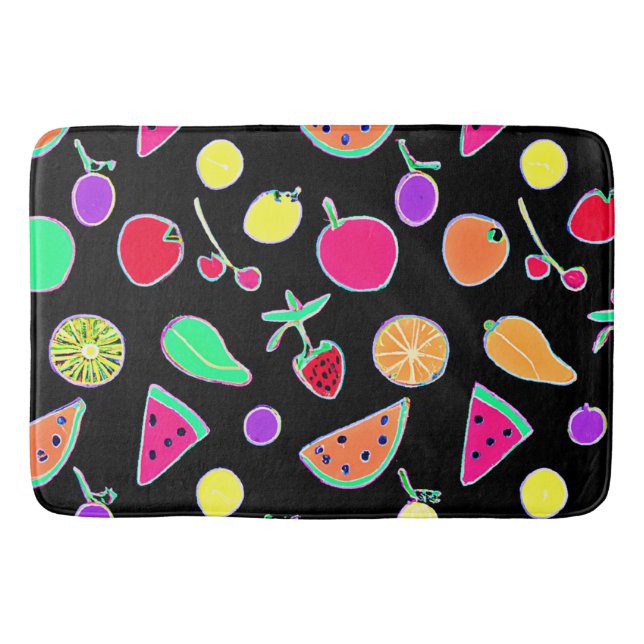 Radiant Tropic Neon Magic Bath Mat (Front)