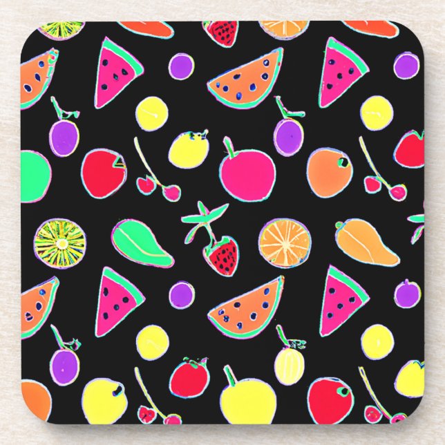 Radiant Tropic Neon Magic Coaster (Front)