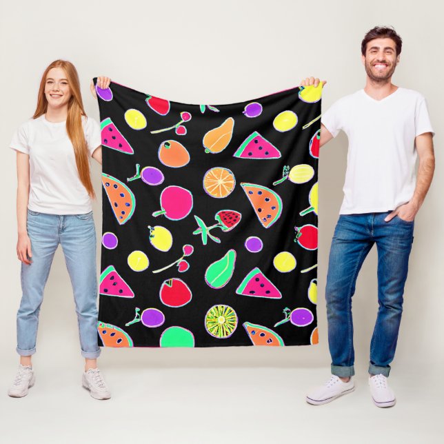 Radiant Tropic Neon Magic Fleece Blanket (In Situ)