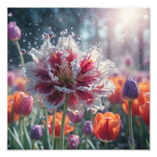 Radiant Tulip Fantasy Photo Print