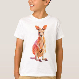 Radiant Watercolor Kangaroo Fine Art Print T-Shirt
