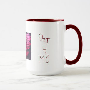Radiant Wings: The Divine Blend of Radhe Logo and Mug