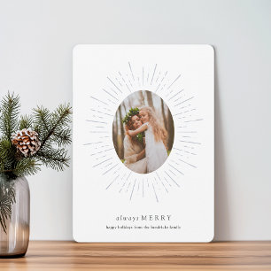 Radiant Wish Holiday Photo Card Fog