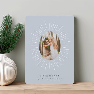 Radiant Wish Holiday Photo Card Fog