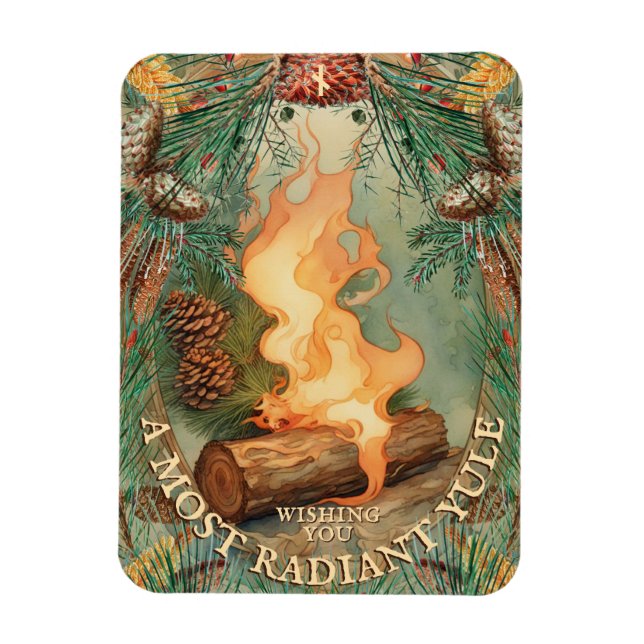 Radiant Yule & Winter Solstice Large Magnet (Vertical)