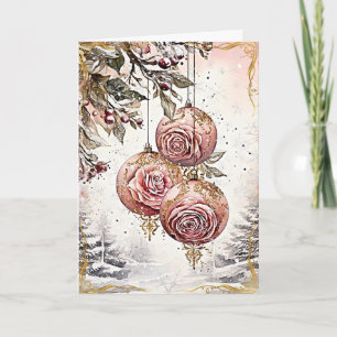 Radiant Yuletide Blessings Card