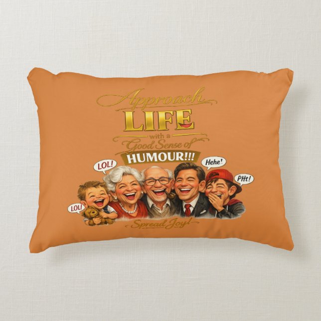 Radiate joy decorative cushion (Front)