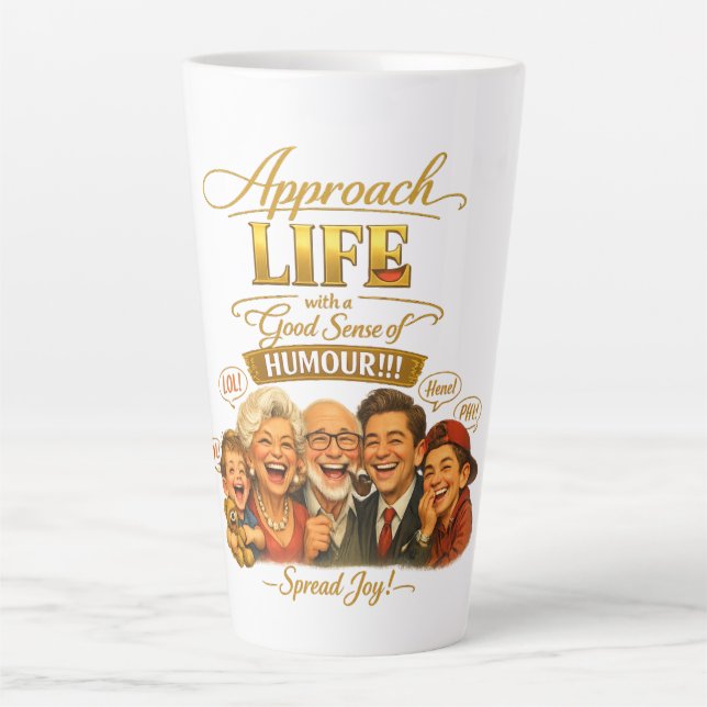 Radiate joy latte mug (Front)