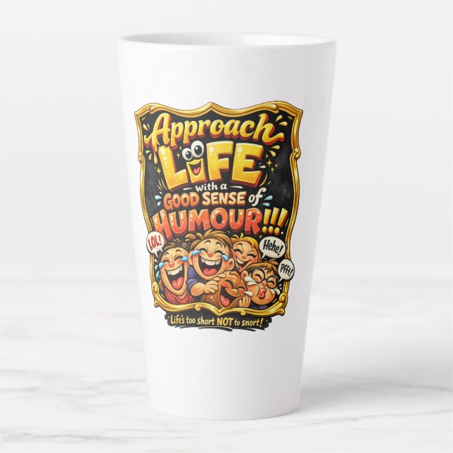 Radiate joy latte mug (Front)