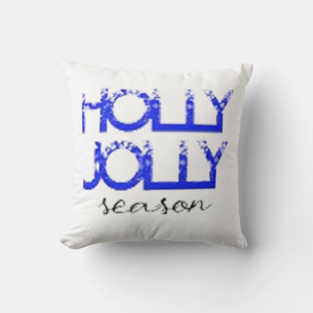 "Radiate Joy with Our Holly Jolly Apparel" Cushion (Front)