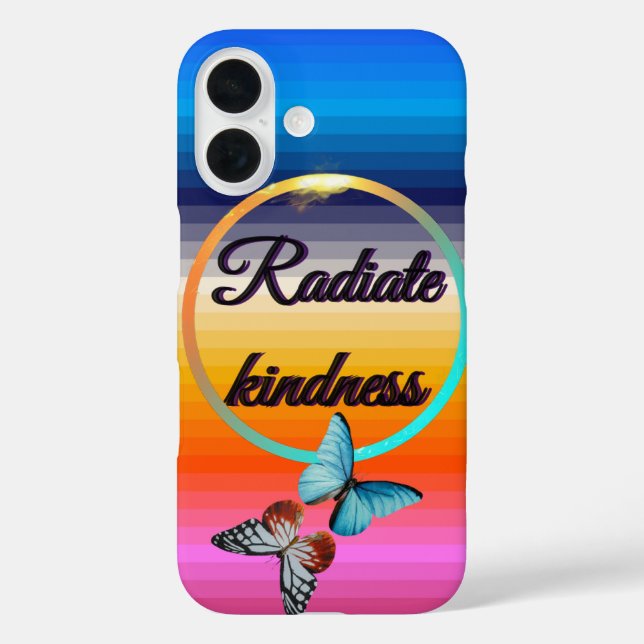 Radiate Kindness Case-Mate iPhone Case (Back)