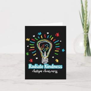 Radiate Kindness Lightbulb Autism Awareness Teache Card