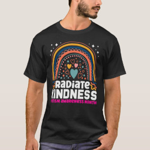 Radiate Kindness Rainbow Autism Awareness Month T-Shirt