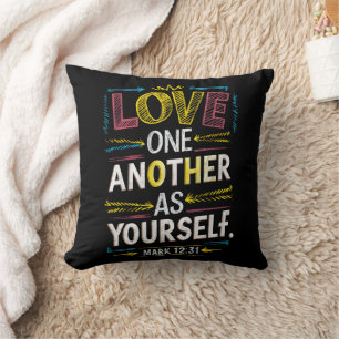 Radiate Love, Embrace Unity Cushion