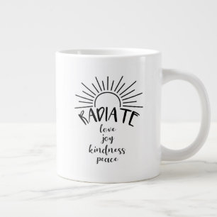 Radiate Love - Large Coffee Mug
