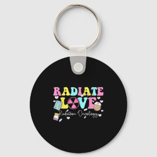 Radiate Love Radiation Oncology Valentine's Day Ra Key Ring