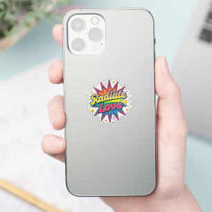 Radiate Love Retro Design – Positive Vibes